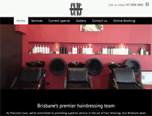Tablet Screenshot of precisioncuts.com.au